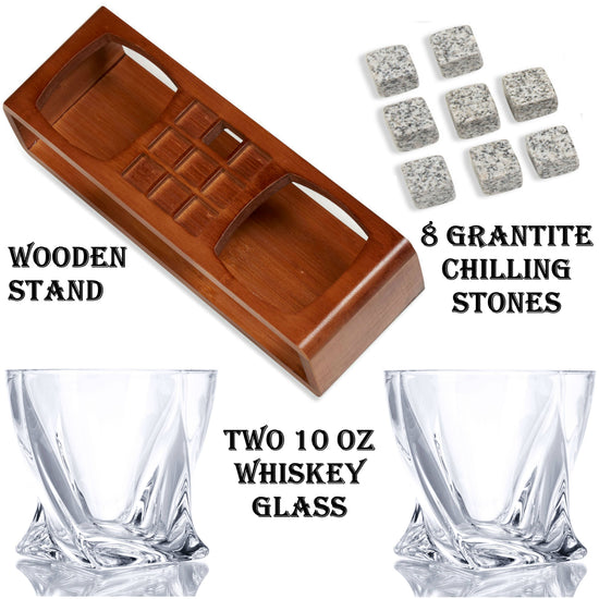 Bezrat Whiskey Glass Gift Set - A Taste of Kentucky