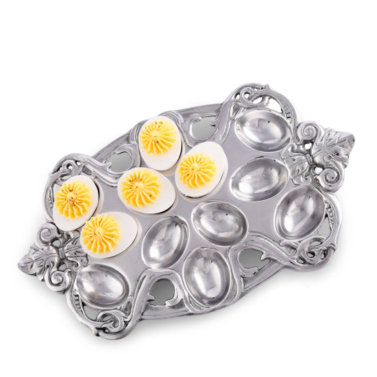 Fleur-De-Lis Deviled Egg Holder - A Taste of Kentucky
