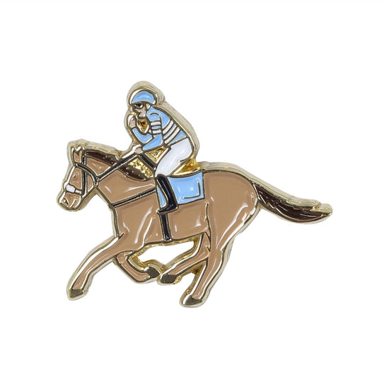 Fist Clinch Jockey Lapel Pin - A Taste of Kentucky