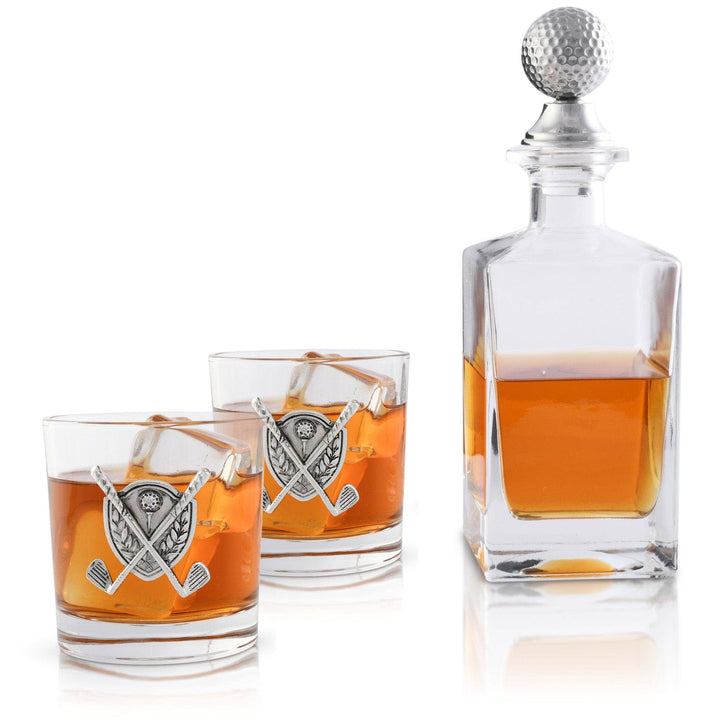 Golf Decanter Set with Pair Glasses - A Taste of Kentucky