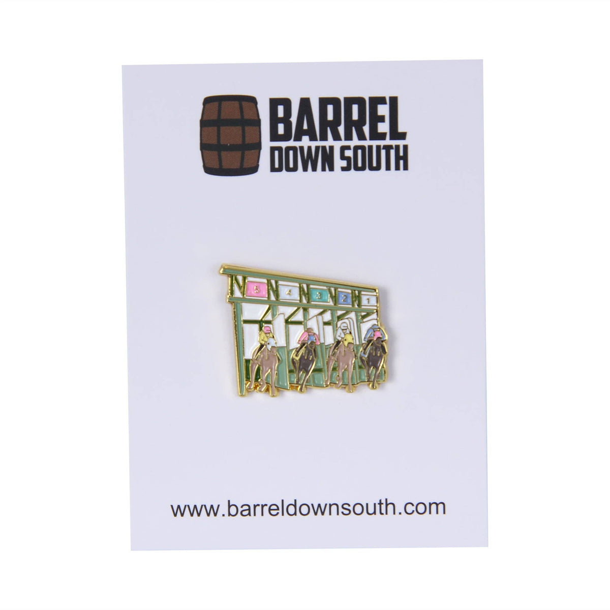Out of the Gate Lapel Pin - A Taste of Kentucky