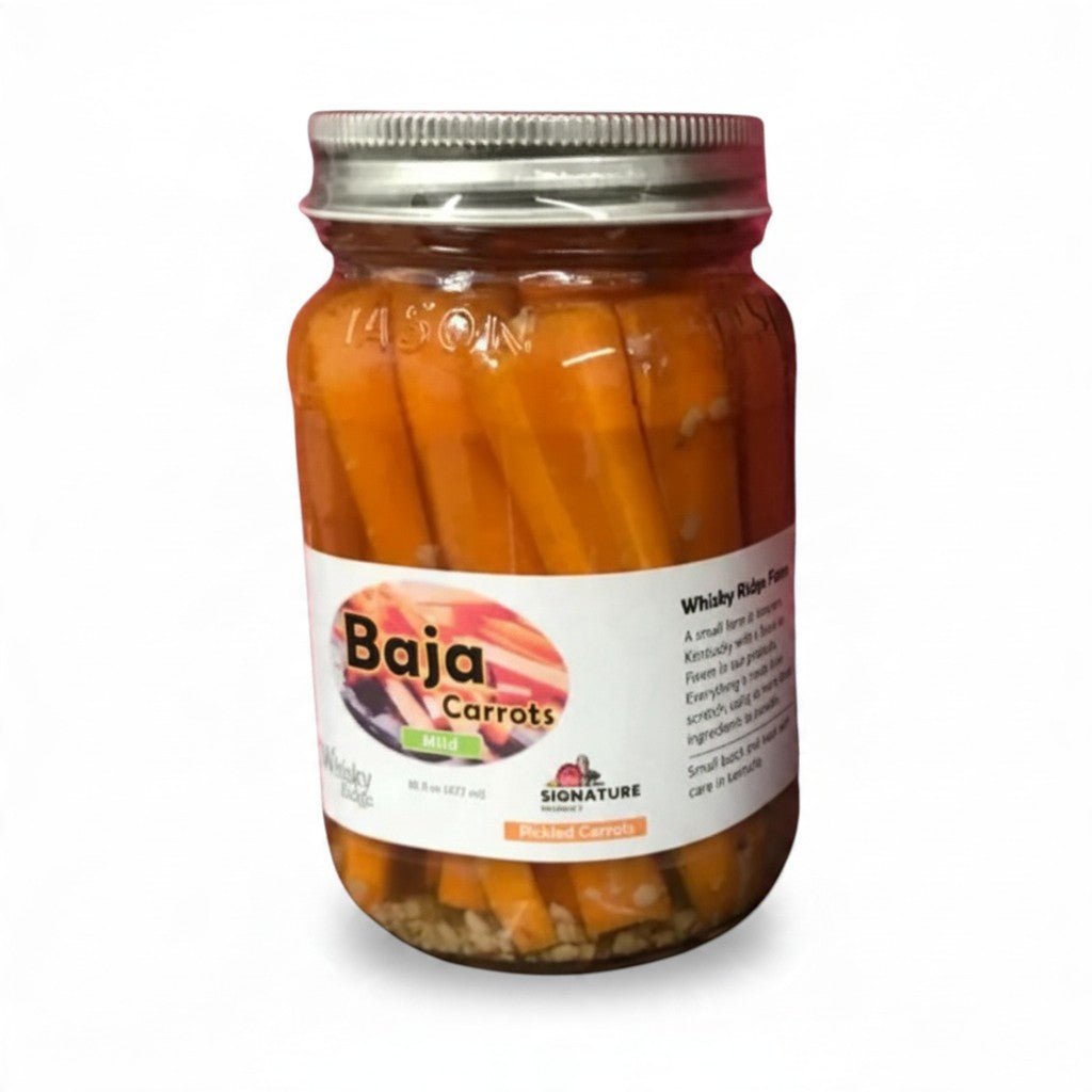 Baja Carrots – Sticks | Hand-Peeled Spicy Pickled Carrot Sticks from Whisky Ridge Farm