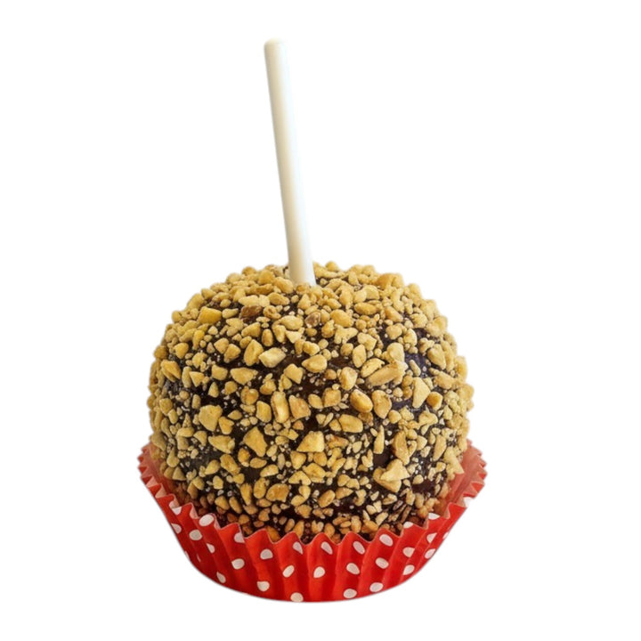 Gourmet Ballpark Caramel Apple - Dark Chocolate & Peanut - A Taste of Kentucky