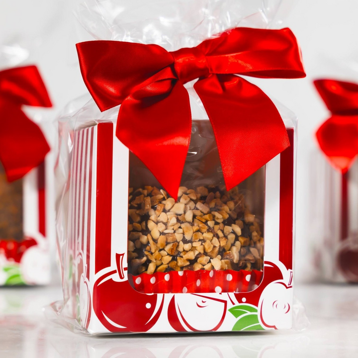 Gourmet Ballpark Caramel Apple - Dark Chocolate & Peanut - A Taste of Kentucky