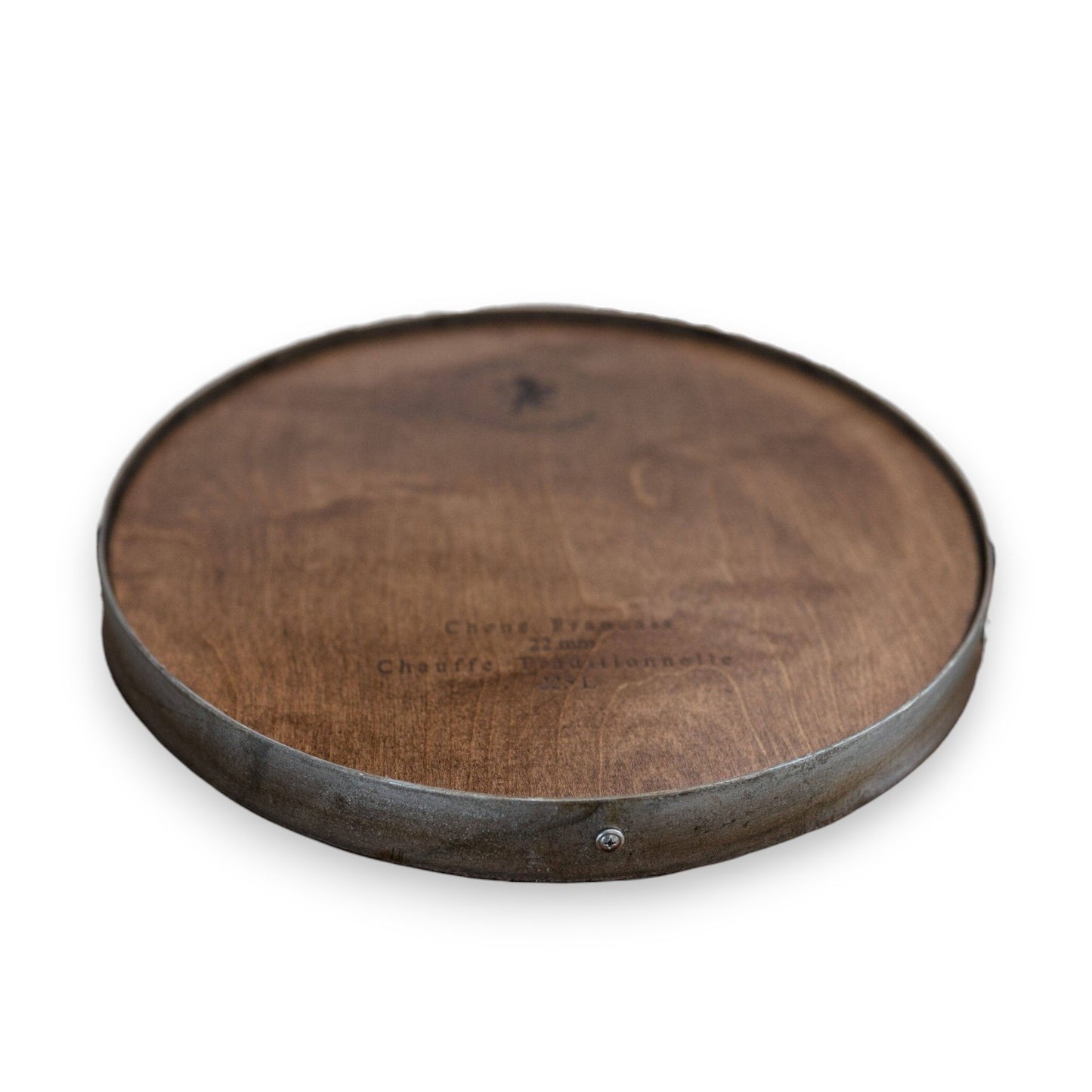 Barrel Ring Lazy Susan | Handcrafted Wine Barrel Serving Turntable