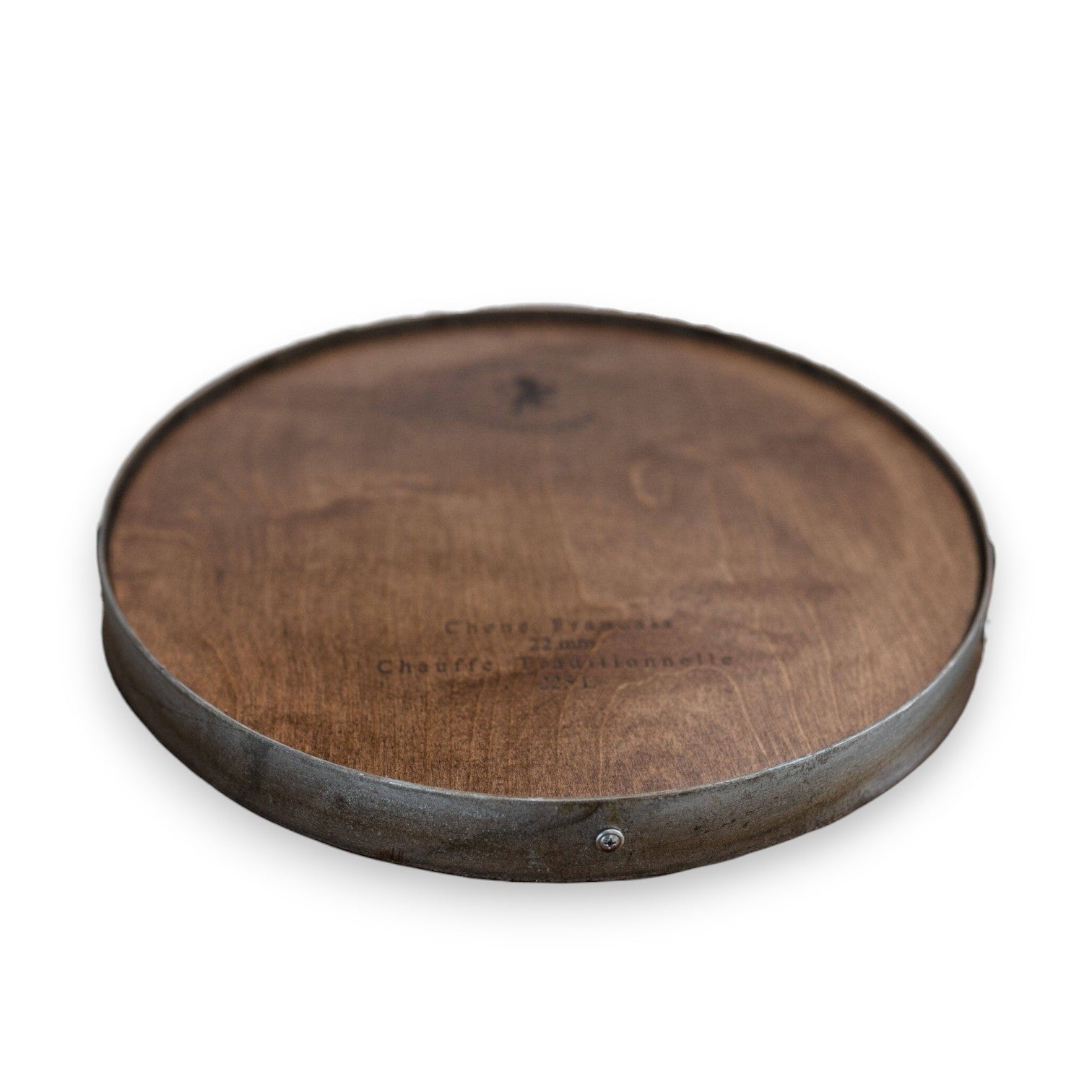 Barrel Ring Lazy Susan | Handcrafted Wine Barrel Serving Turntable