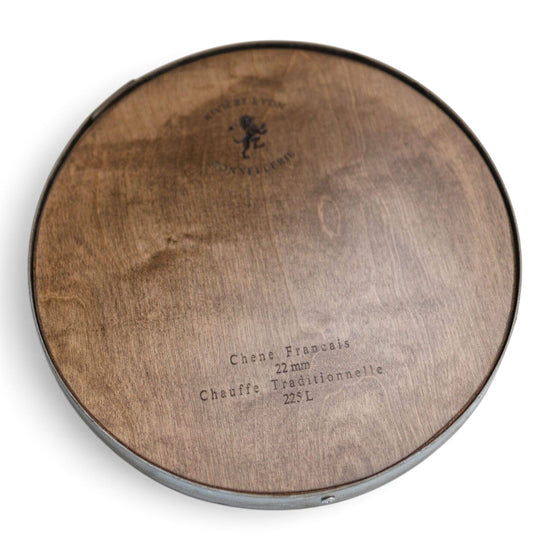 Barrel Ring Lazy Susan | Handcrafted Wine Barrel Serving Turntable