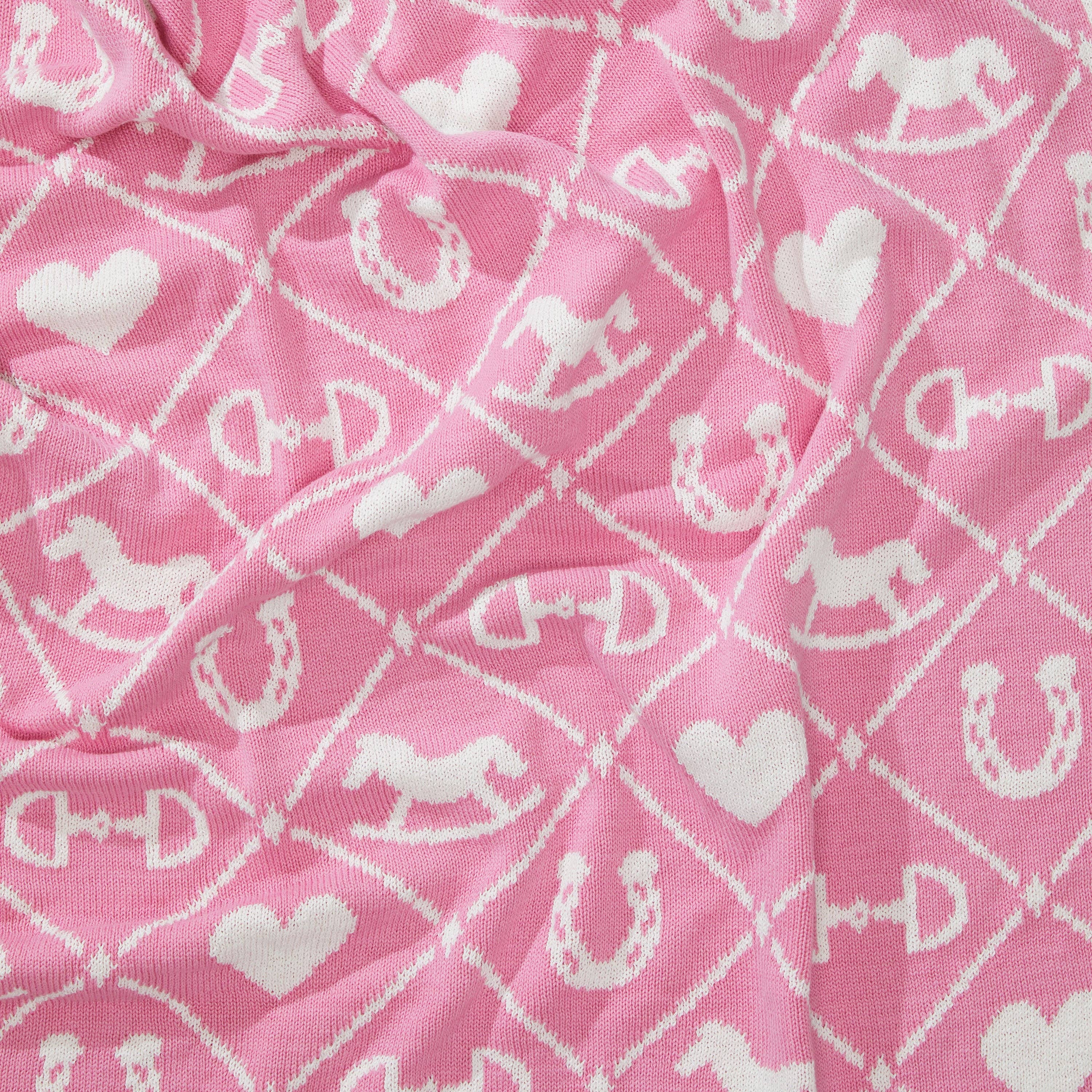 Baby Cotton Knit Blanket - Pony Quilt - A Taste of Kentucky