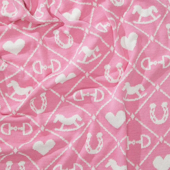 Baby Cotton Knit Blanket - Pony Quilt - A Taste of Kentucky