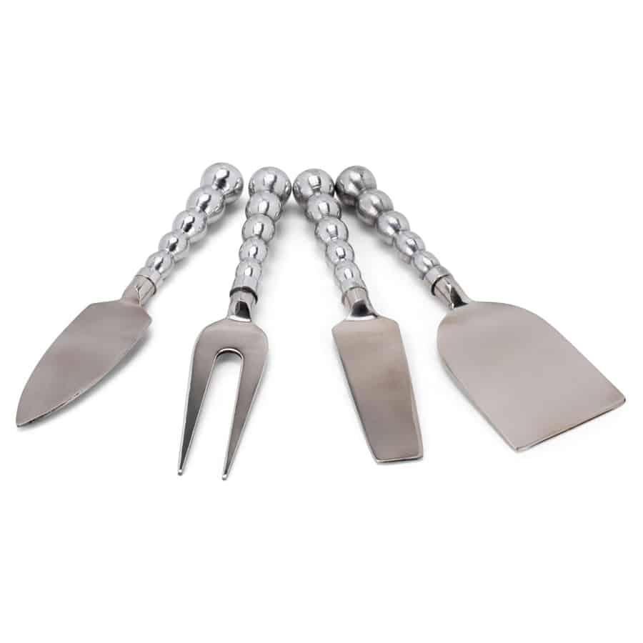Beaded Metal Set of 4 Cheese Knives - A Taste of Kentucky