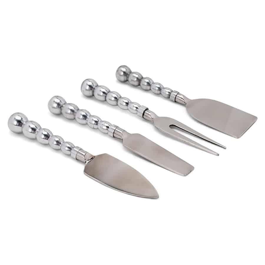 Beaded Metal Set of 4 Cheese Knives - A Taste of Kentucky