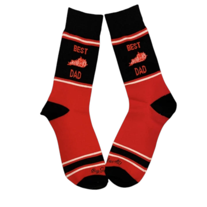 Best Kentucky Mom & Dad Novelty Crew Socks — Red & Black - A Taste of Kentucky