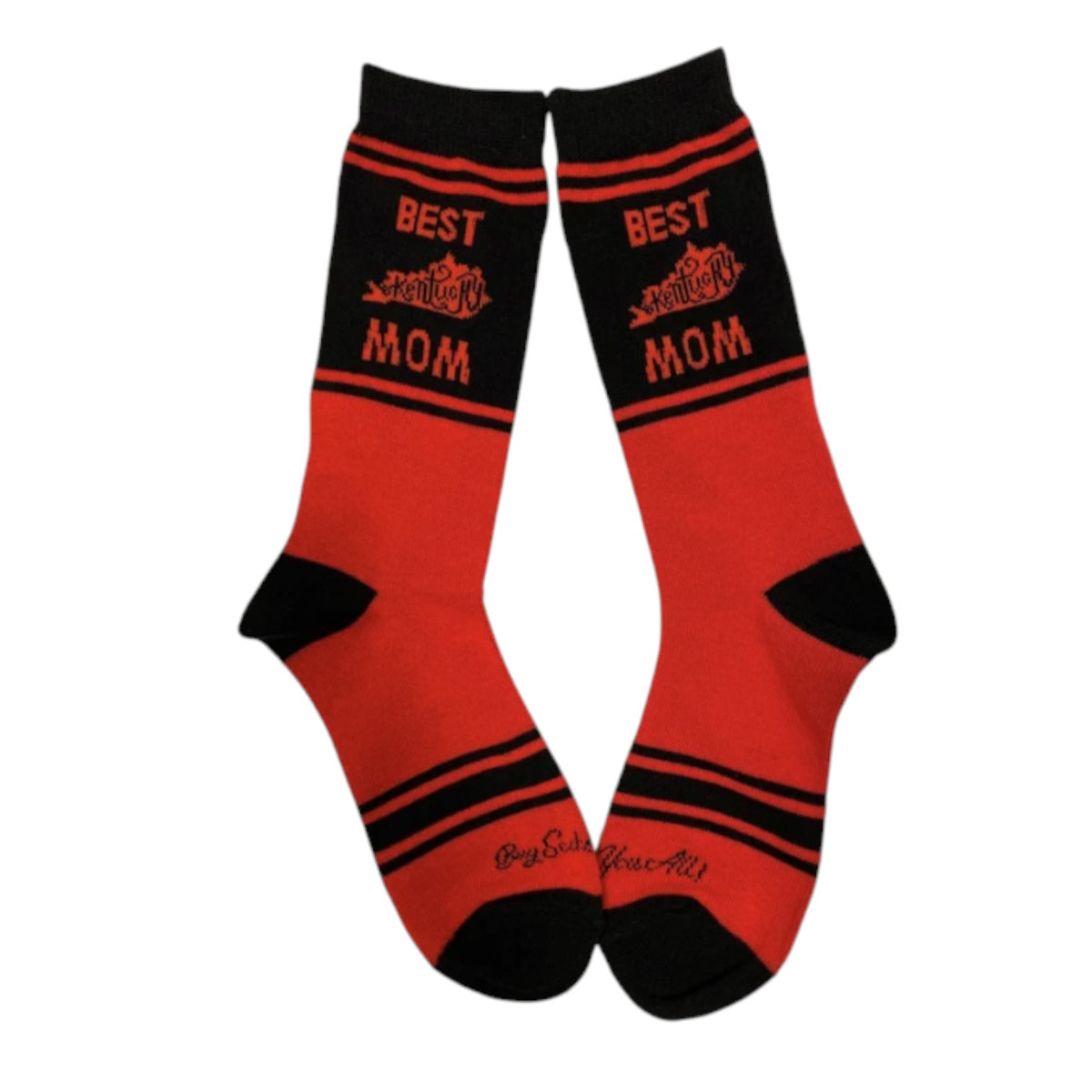 Best Kentucky Mom & Dad Novelty Crew Socks — Red & Black - A Taste of Kentucky