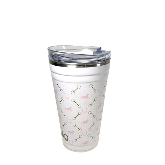 A Party cup in the Bits and Pieces pattern, perfect for keeping cocktails cold.