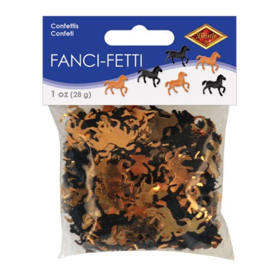 Black and Gold Horse Confetti - A Taste of Kentucky
