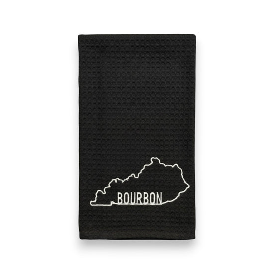 Bourbon Embroidered Tea Towel