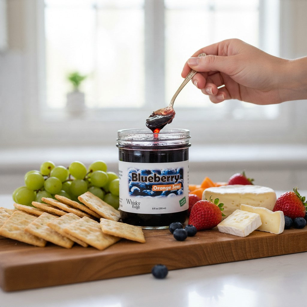 Blueberry Orange Jam | Blueberry & Citrus Jam from Whisky Ridge Farm (8 oz Jar)