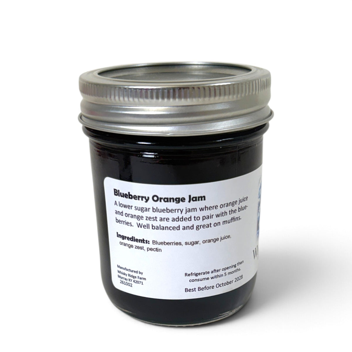Blueberry Orange Jam | Blueberry & Citrus Jam from Whisky Ridge Farm (8 oz Jar)