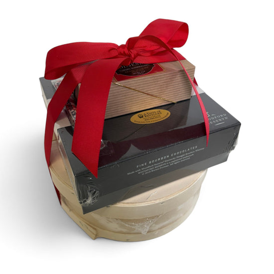 Kentucky Bourbon Cake and Candy Sampler | Bourbon Barrel Cake, Woodford Reserve Bourbon Balls & Modjeska's Gift Tower - A Taste of Kentucky