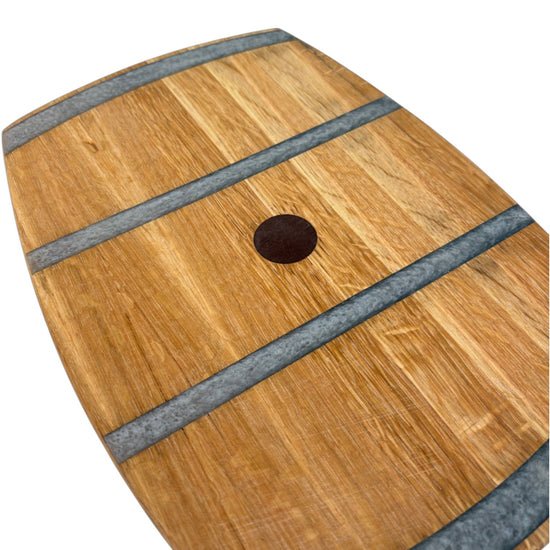 Handcrafted Bourbon Barrel Charcuterie Board | Rustic Wooden Serving Tray & Cutting Board - A Taste of Kentucky