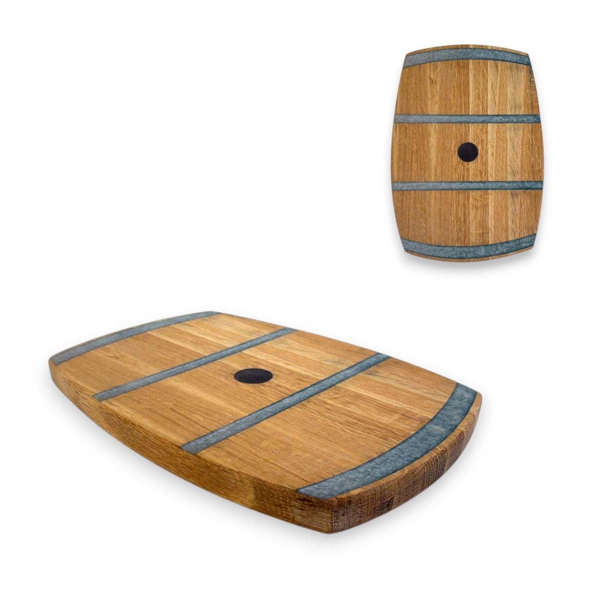 Handcrafted Bourbon Barrel Charcuterie Board | Rustic Wooden Serving Tray & Cutting Board - A Taste of Kentucky