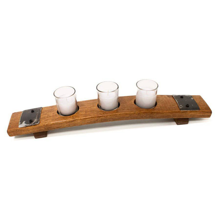 Bourbon Barrel Stave Candle Holder - A Taste of Kentucky