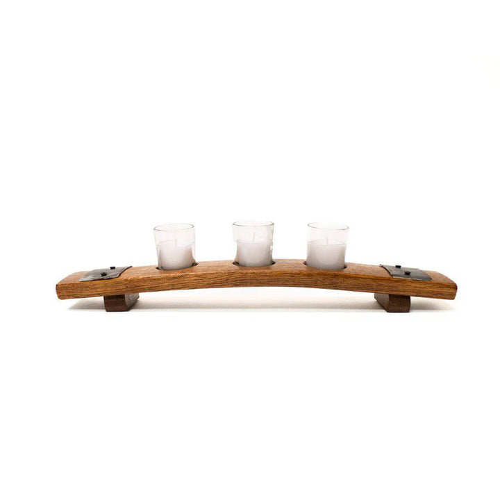 Bourbon Barrel Stave Candle Holder - A Taste of Kentucky