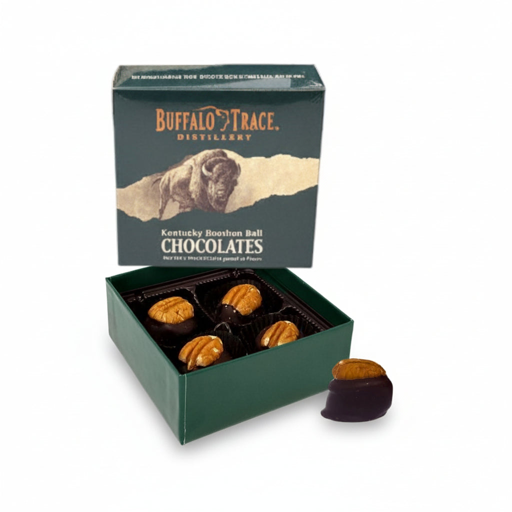Buffalo Trace Kentucky Bourbon Balls | Premium Dark Chocolate & Pecan Confections - A Taste of Kentucky