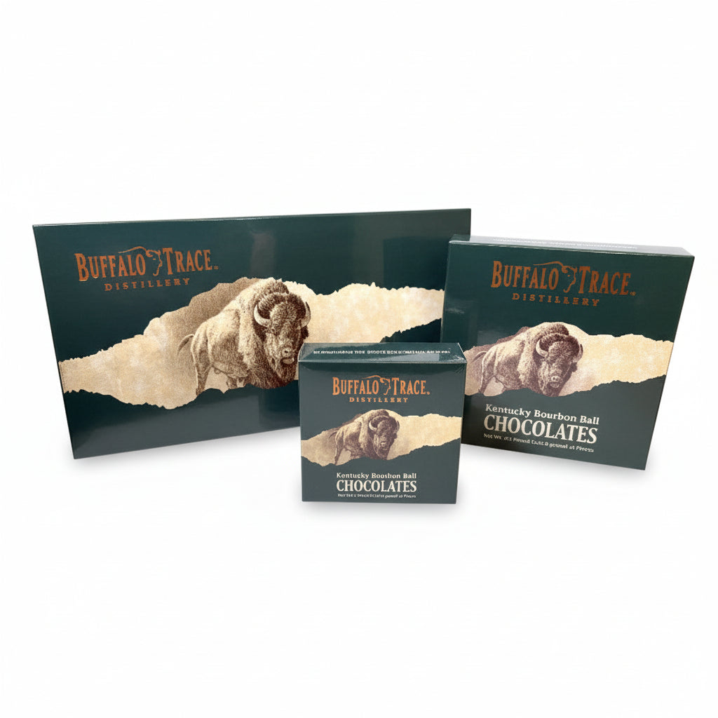 Buffalo Trace Kentucky Bourbon Balls | Premium Dark Chocolate & Pecan Confections - A Taste of Kentucky