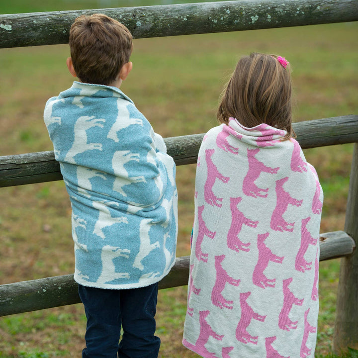 Baby Reversible Cotton Knit Blanket - Pony - A Taste of Kentucky