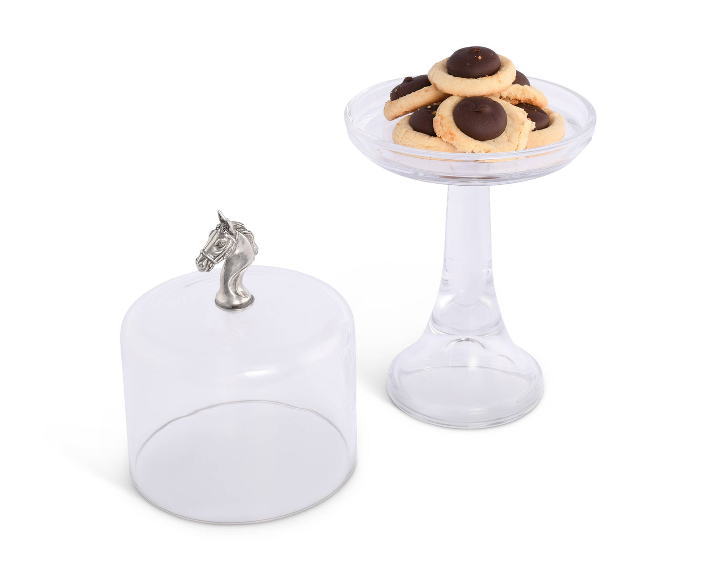 Horse Glass Covered Cake / Dessert Stand - A Taste of Kentucky