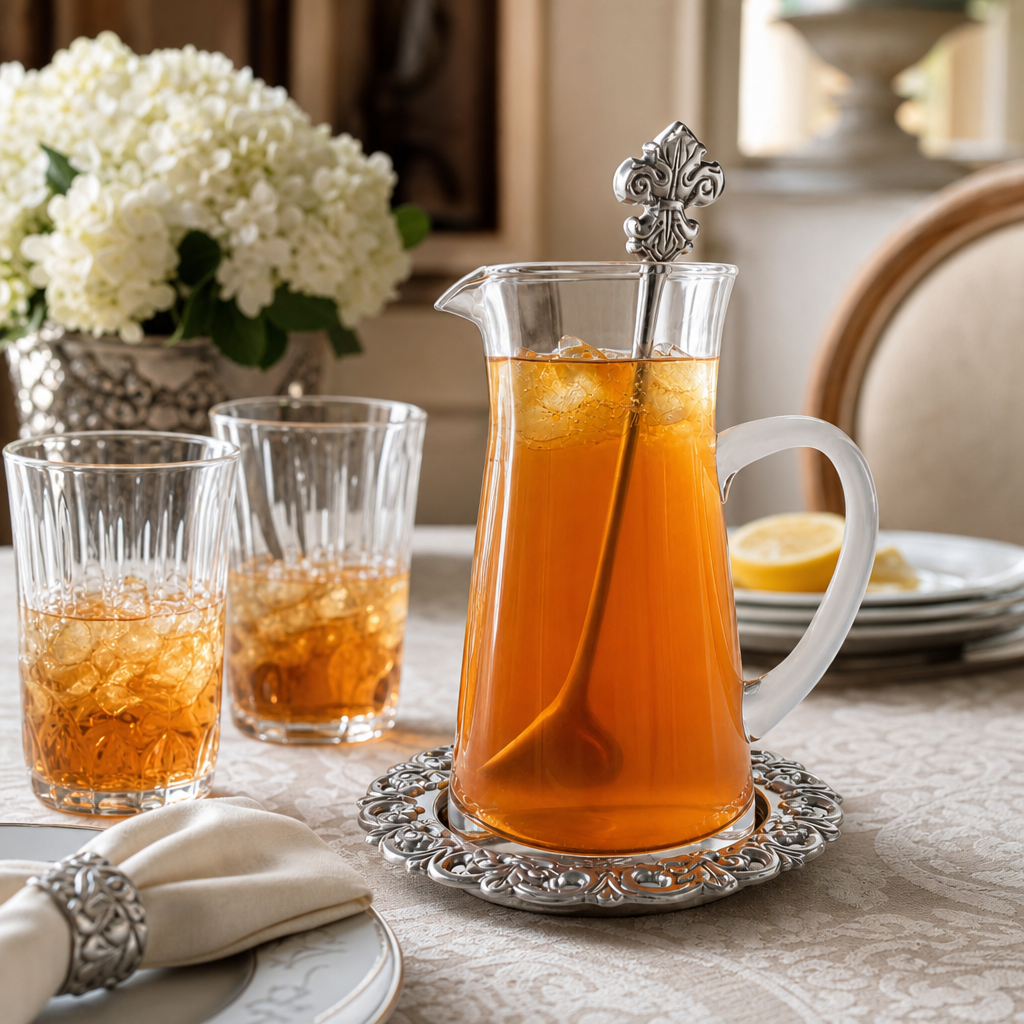 Fleur-De-Lis Pitcher Set - A Taste of Kentucky