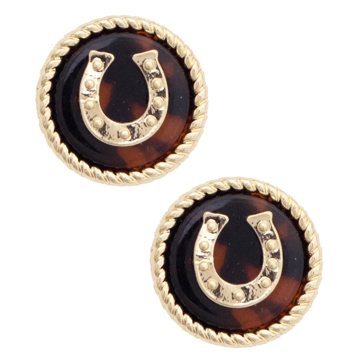 Tortoise Equestrian Style Jewelry - Earrings & Necklace