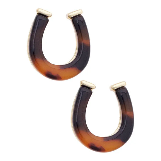 Tortoise Equestrian Style Jewelry - Earrings & Necklace