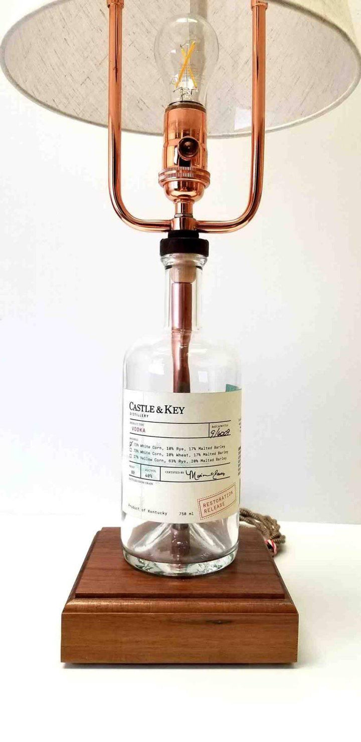 Castle & Key Vodka Bottle Lamp - A Taste of Kentucky