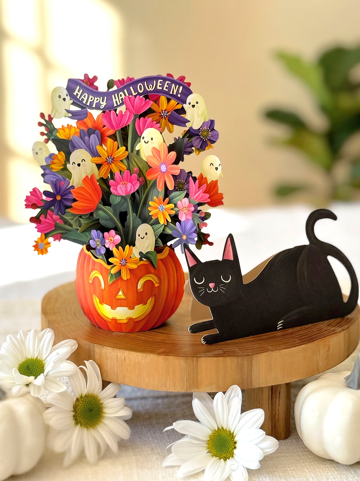 Mini Jack-O'-Lantern Boo-quet (10 Mini Po-UP Greeting Cards) - A Taste of Kentucky