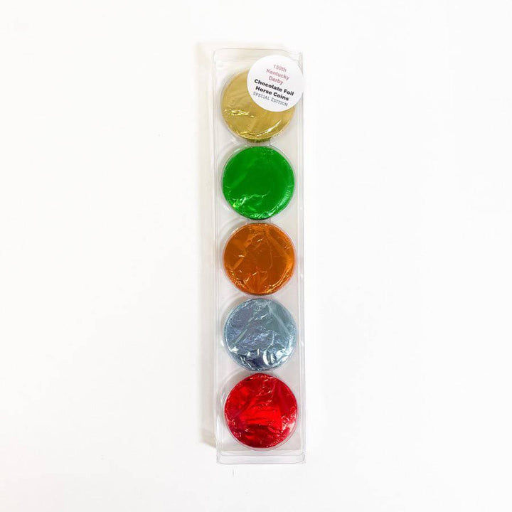 Chocolate Foil Horse Coins - 5pc Set - A Taste of Kentucky
