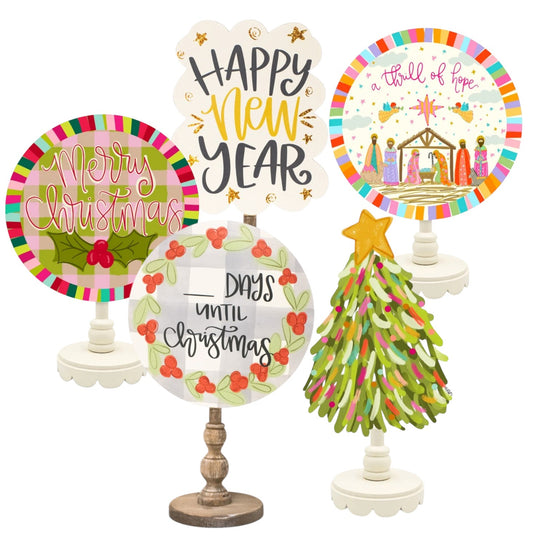 Interchangeable Decorative Sign Topper – 12" Seasonal & Holiday Designs (Base Sold Separately) - A Taste of Kentucky