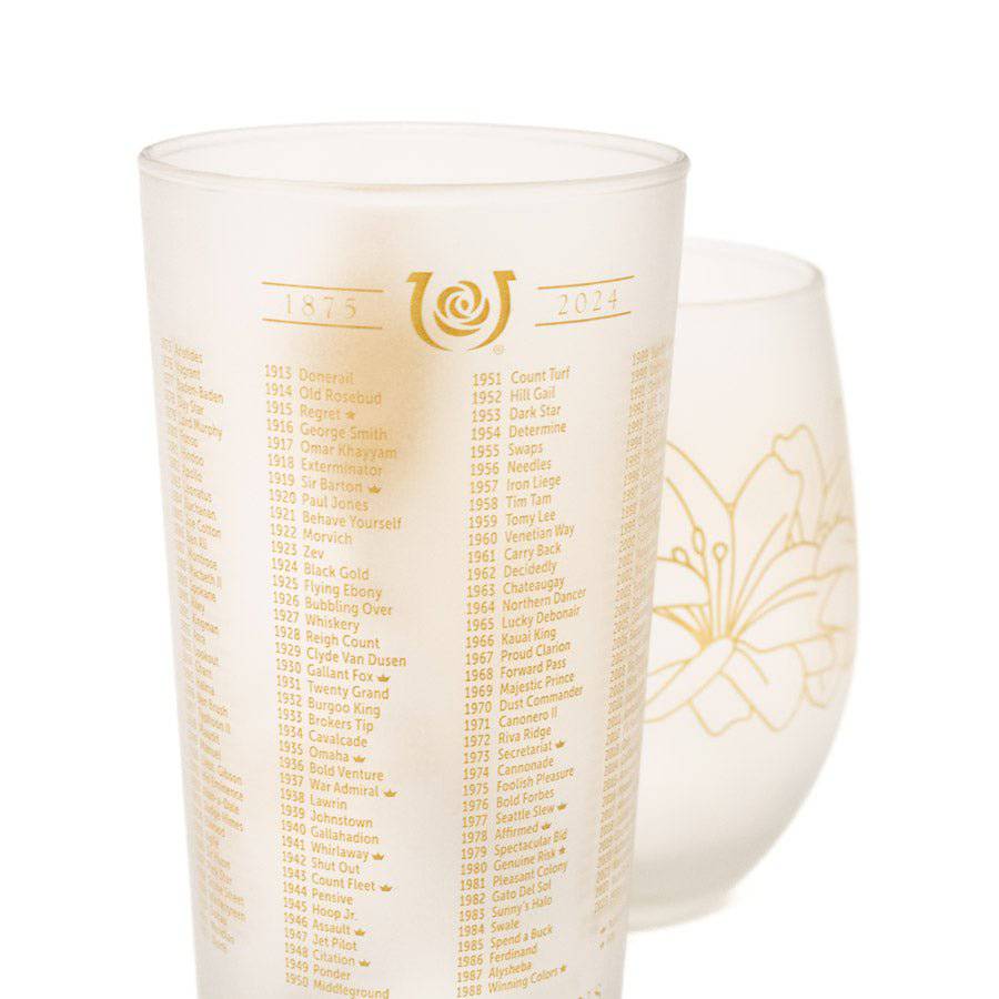 Churchill Exclusive - 150th Kentucky Derby Frosted Glass Set - A Taste of Kentucky