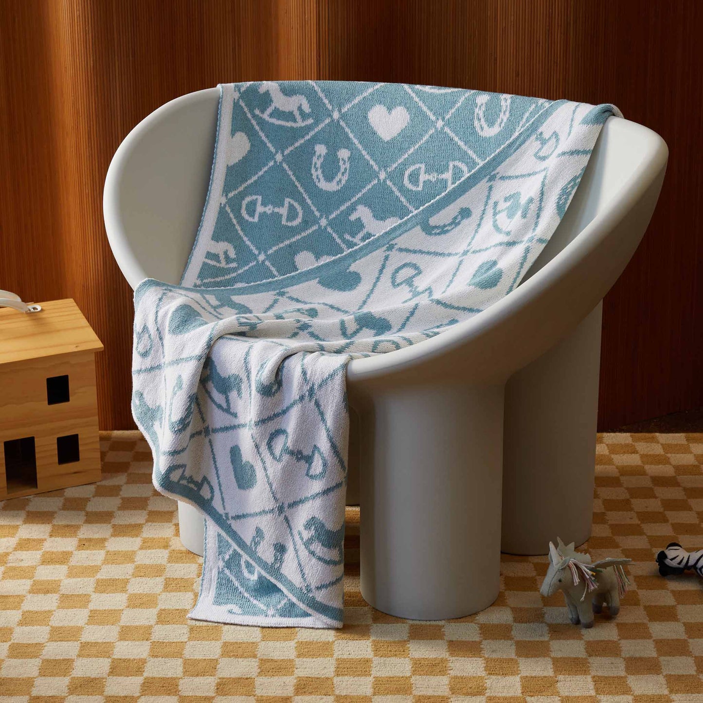 Baby Cotton Knit Blanket - Pony Quilt - A Taste of Kentucky