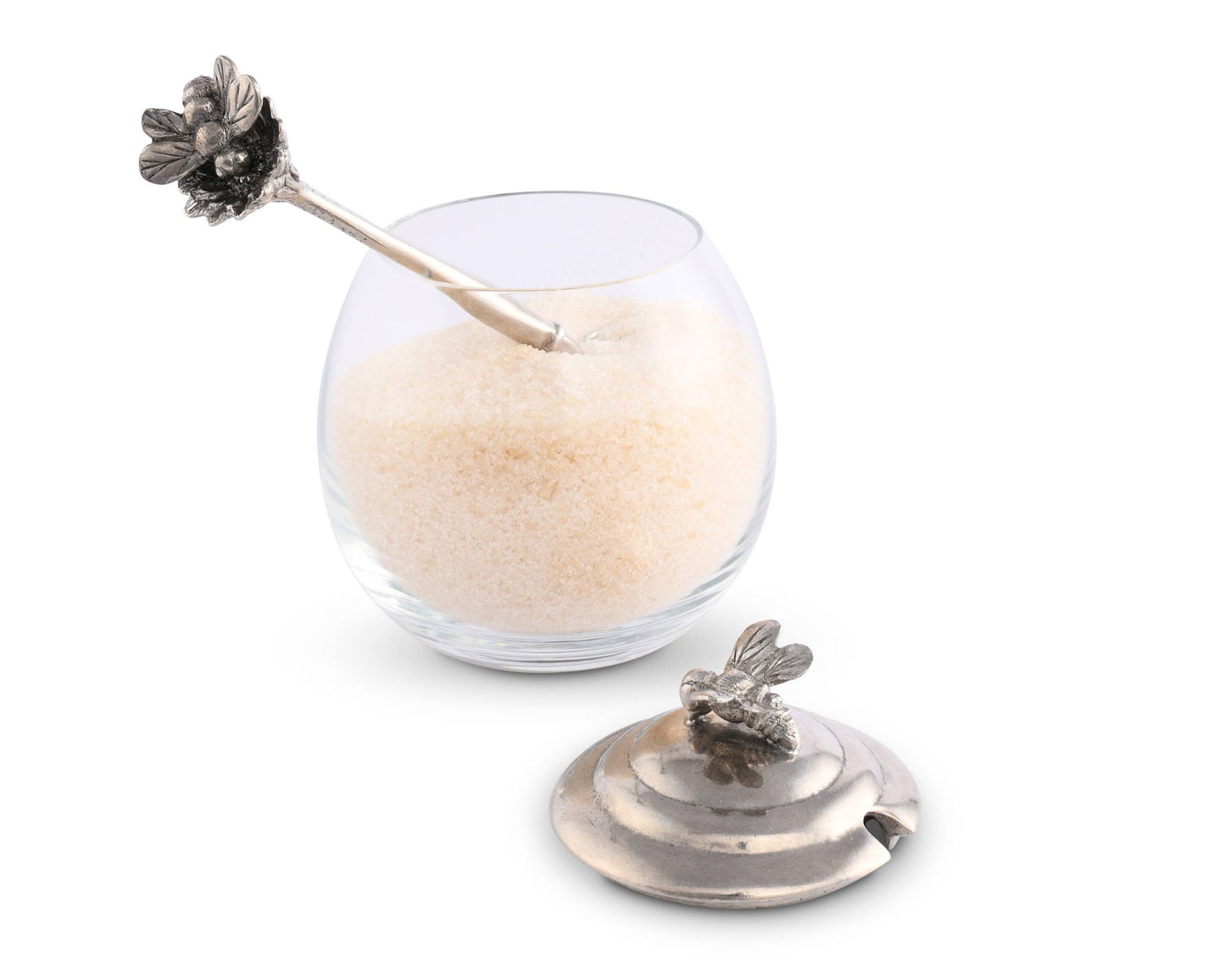 Bee Glass Honey Pot with Spoon - A Taste of Kentucky