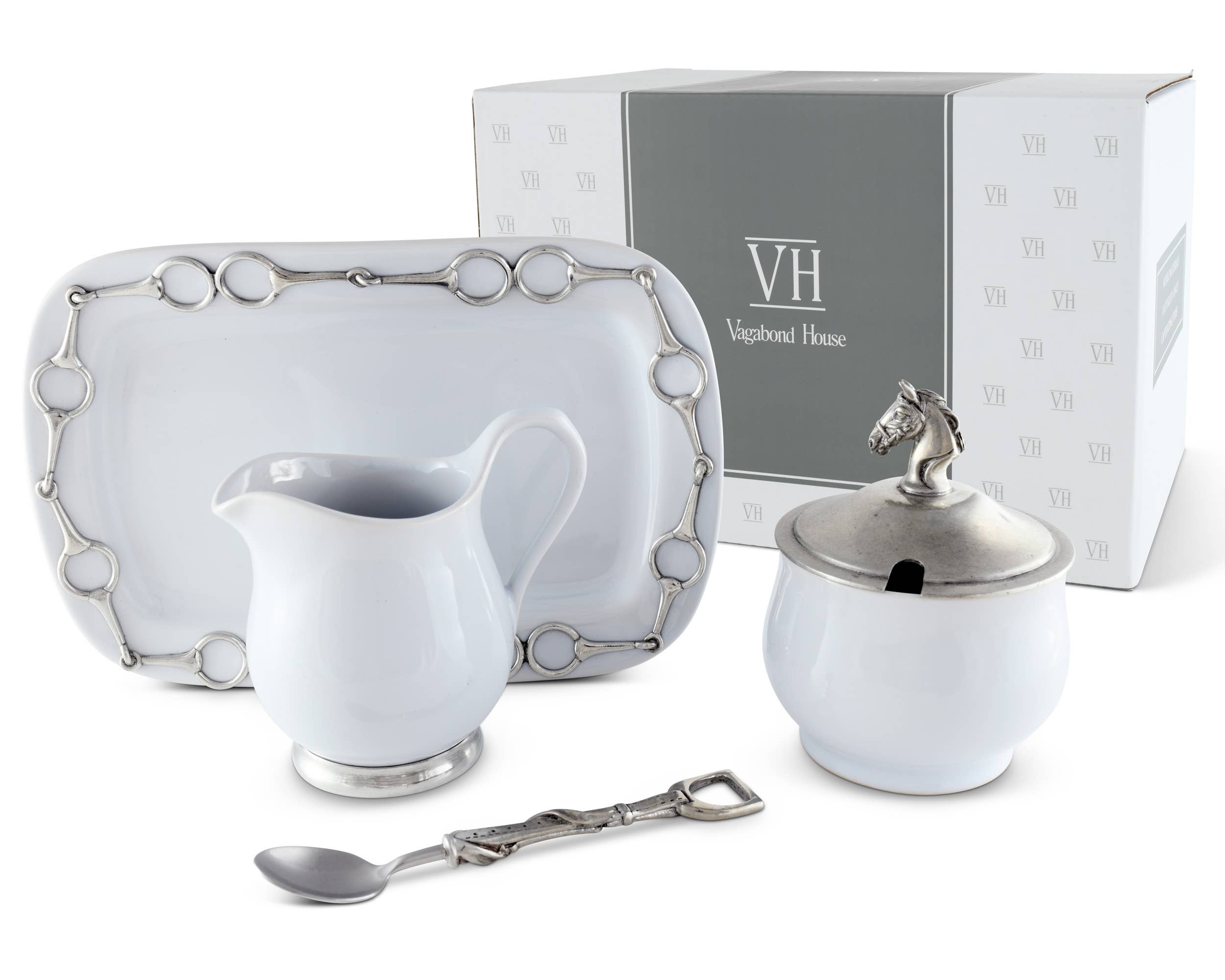 Equestrian Sugar and Creamer Set - A Taste of Kentucky