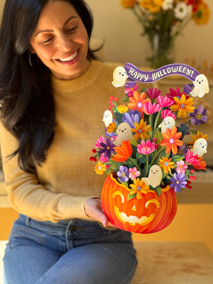 Jack-O'-Lantern Boo-quet (8 Pop-Up Greeting Cards) - A Taste of Kentucky