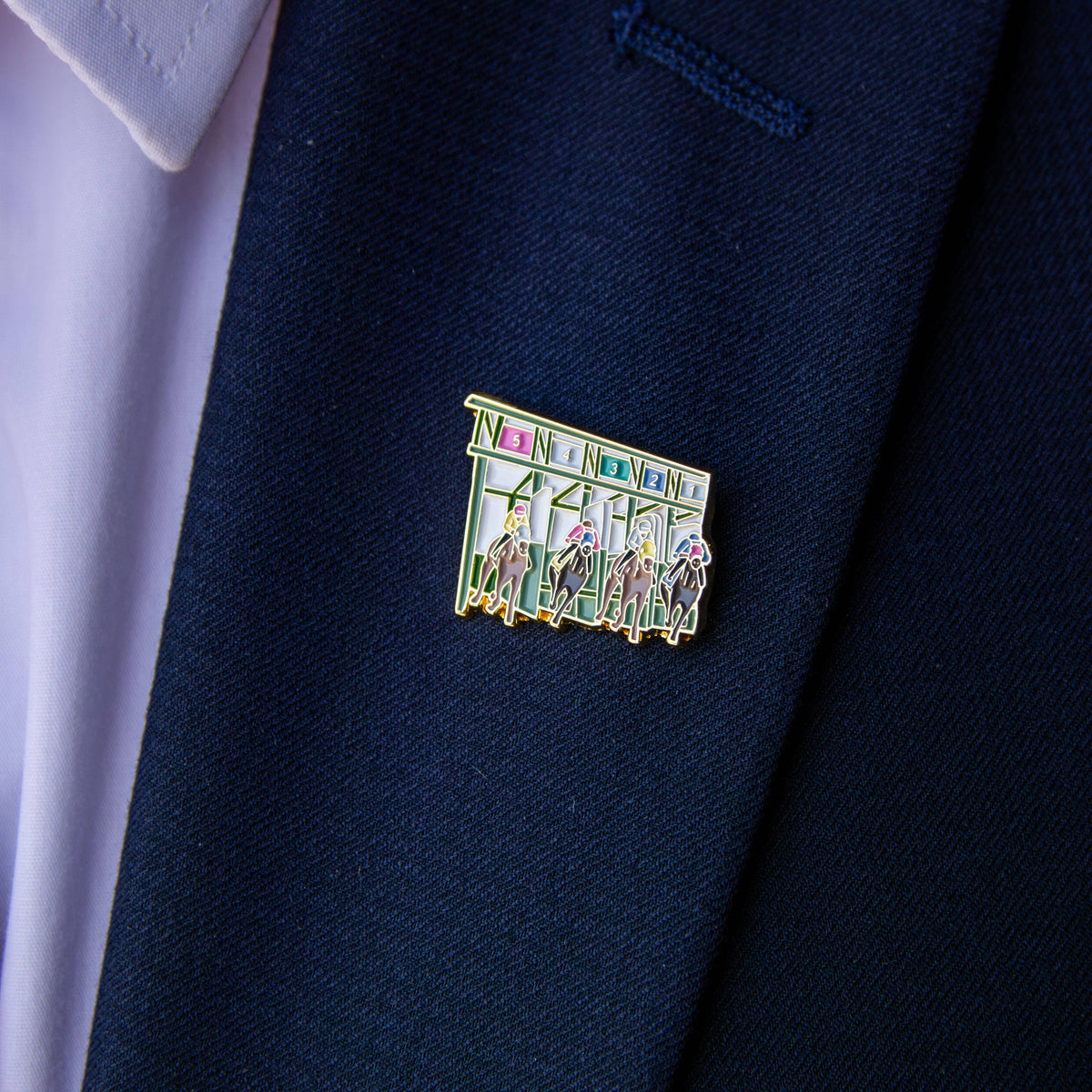 Out of the Gate Lapel Pin - A Taste of Kentucky