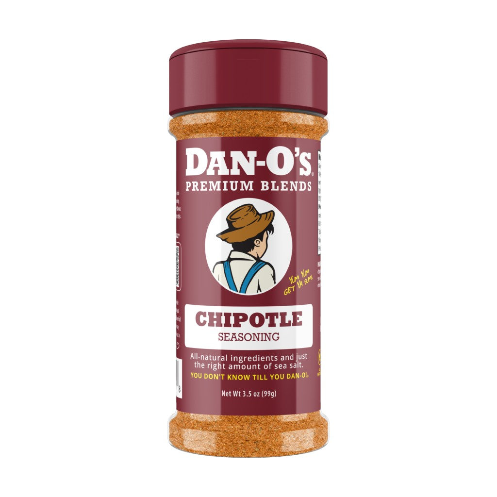 Dan-O's Chipotle seasoning container on a white background
