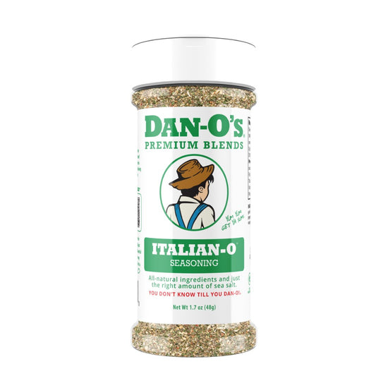 Dan-O's Italian-O seasoning container on a white background