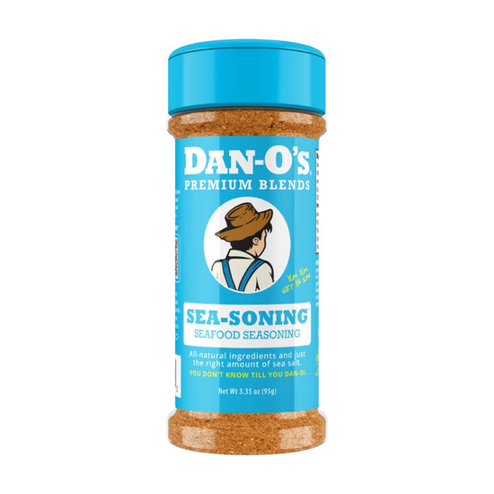 Dan-O's Premium Blends Sea-Soning seasoning container on a white background