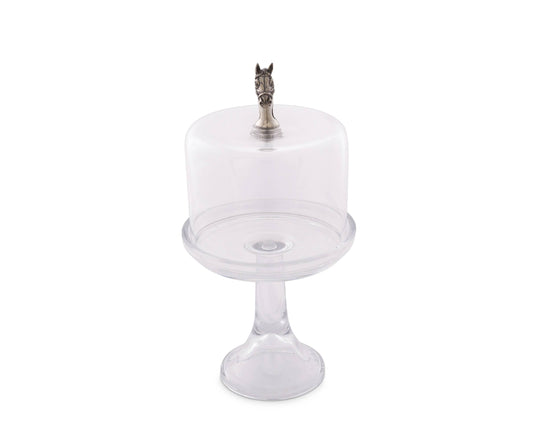 Horse Glass Covered Cake / Dessert Stand - A Taste of Kentucky