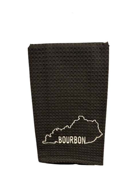 Bourbon Embroidered Tea Towel