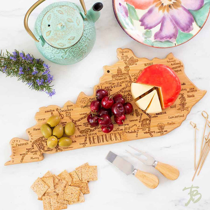 Destination Kentucky Bamboo Cutting Board - A Taste of Kentucky